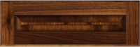 Raised  Panel   Bullnose  Walnut  Drawer Fronts